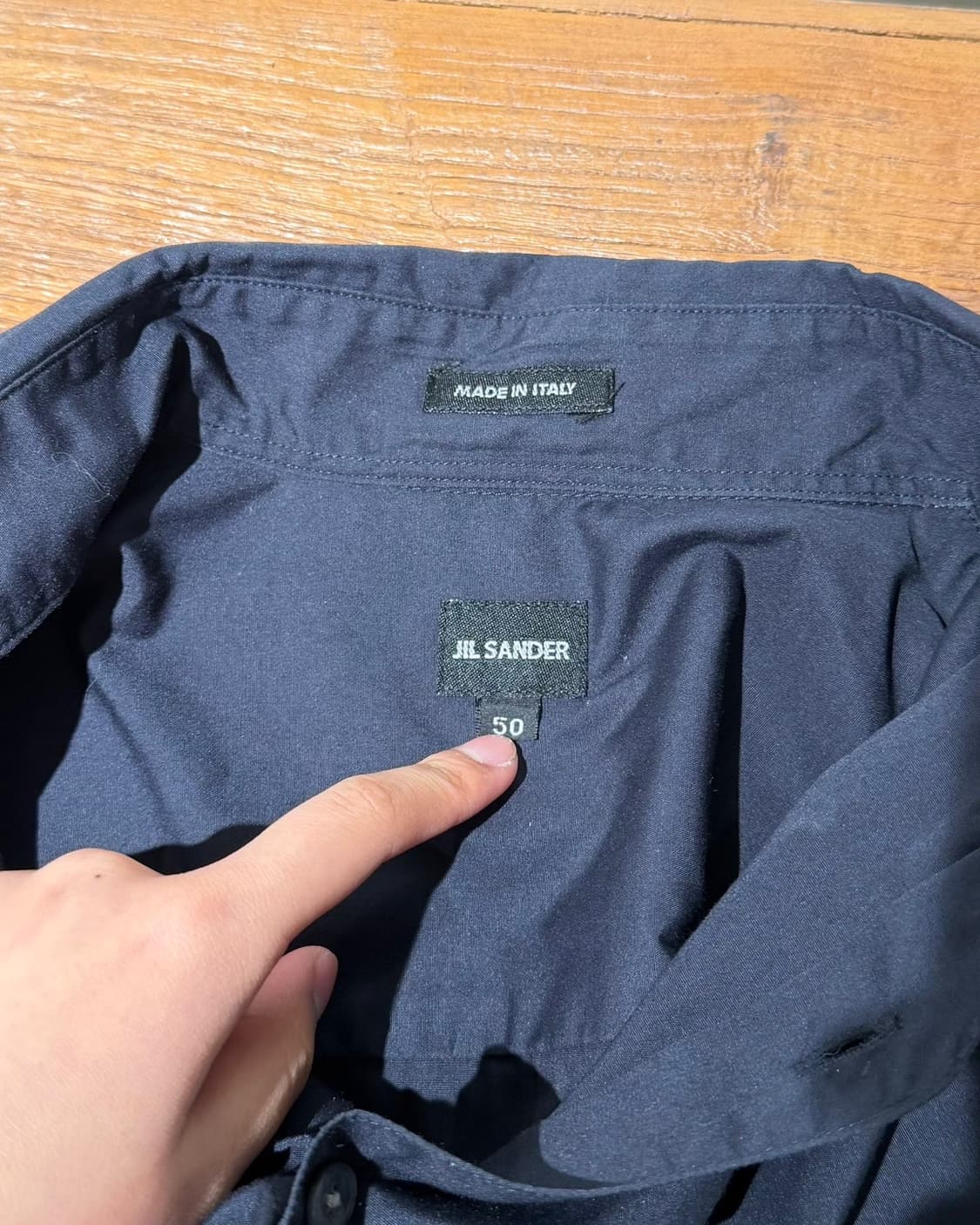 질샌더 블랙 클래식 코튼 롱슬리브 셔츠 상품이미지7