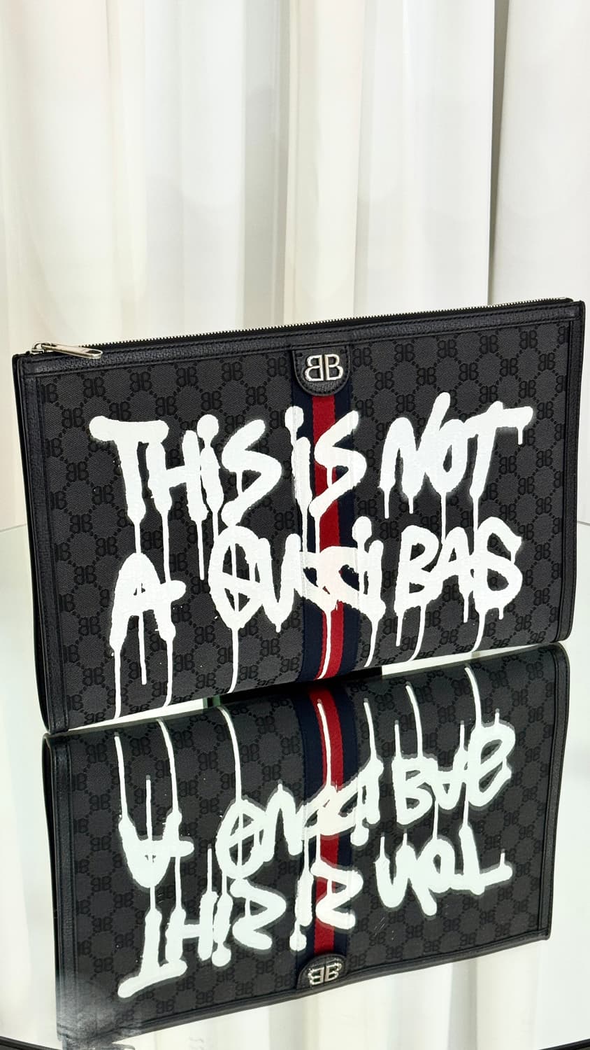 [전세계300개한정판]발렌시아가 구찌 해커프로젝트 클러치 상품이미지2