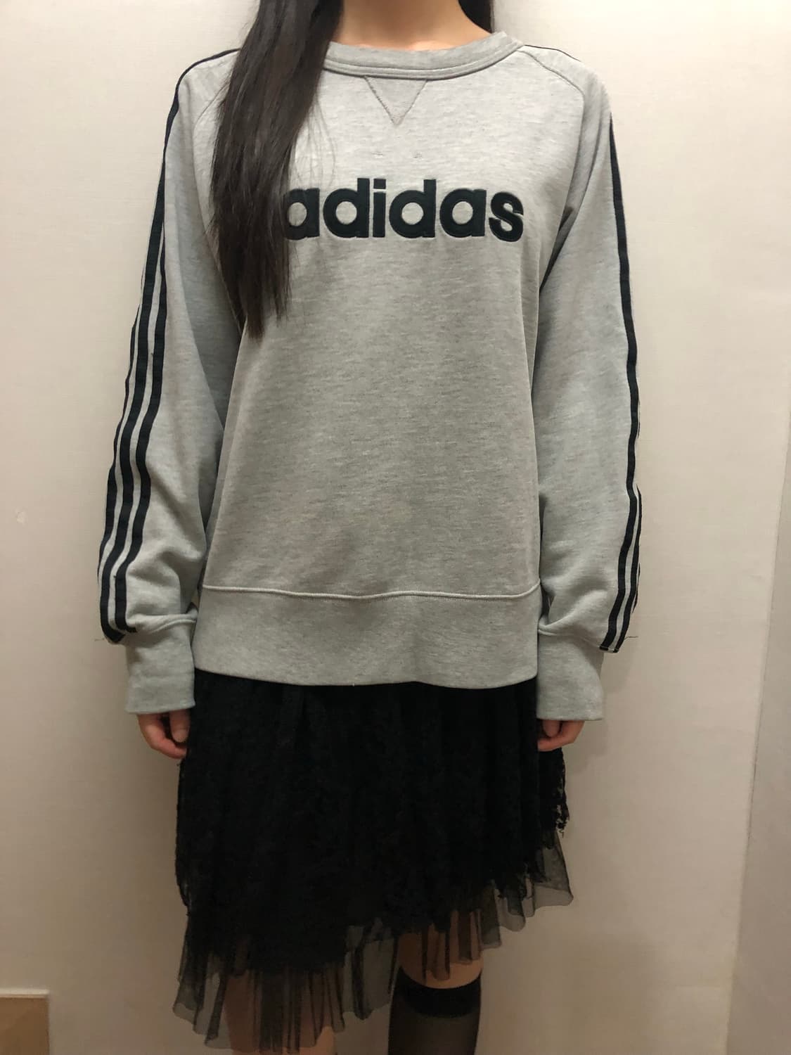 빈티지 아디다스 그레이 스웻셔츠 상품이미지1