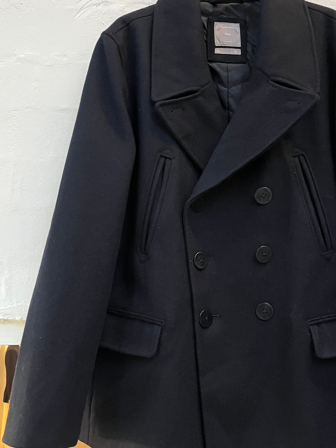 Gap 울 혼방 네이비 피코트 XL 상품이미지3