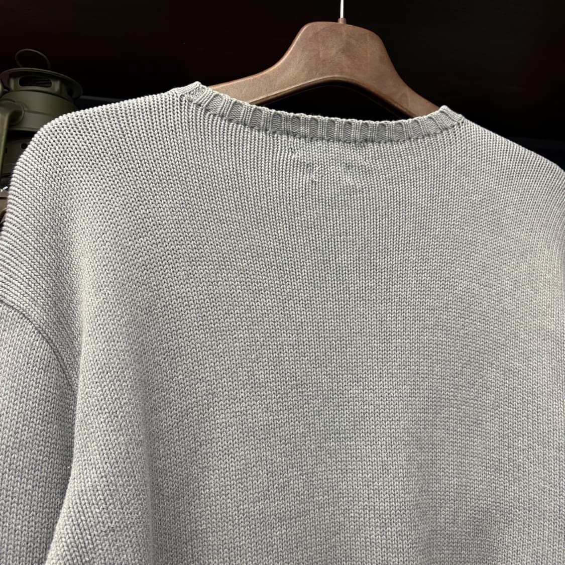 00s 폴로 랄프로렌 플레인 코튼 크루넥 니트 스웨터 그레이 N722 상품이미지6