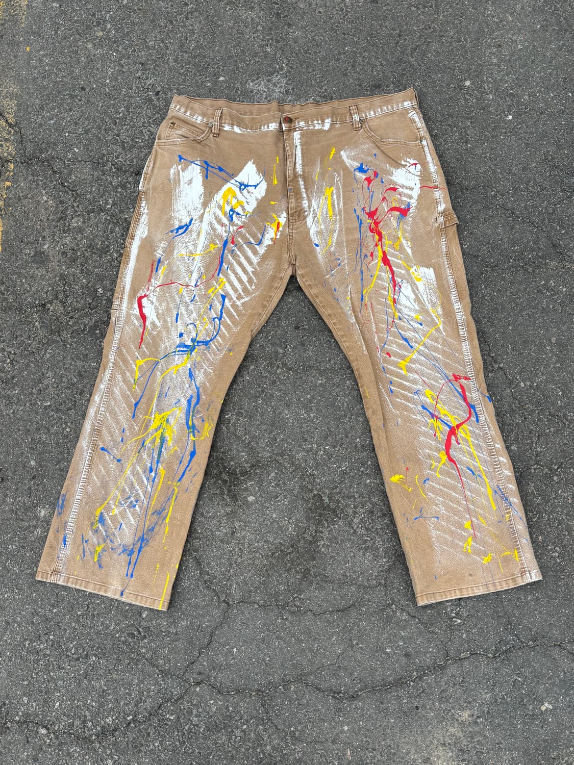 90s'커스텀 디키즈 워크팬츠 베이지 상품이미지5