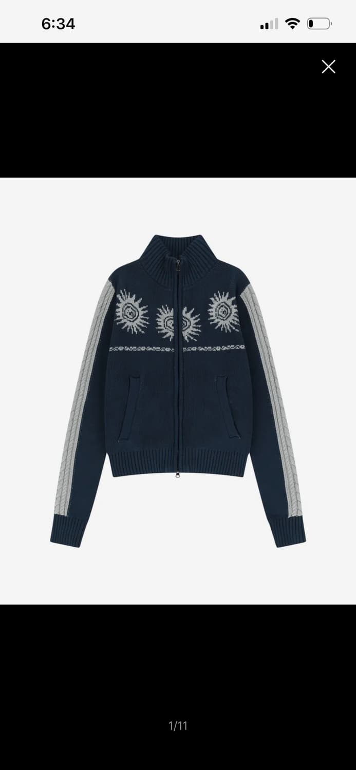 아캄 니트집업 스웨터 상품이미지2