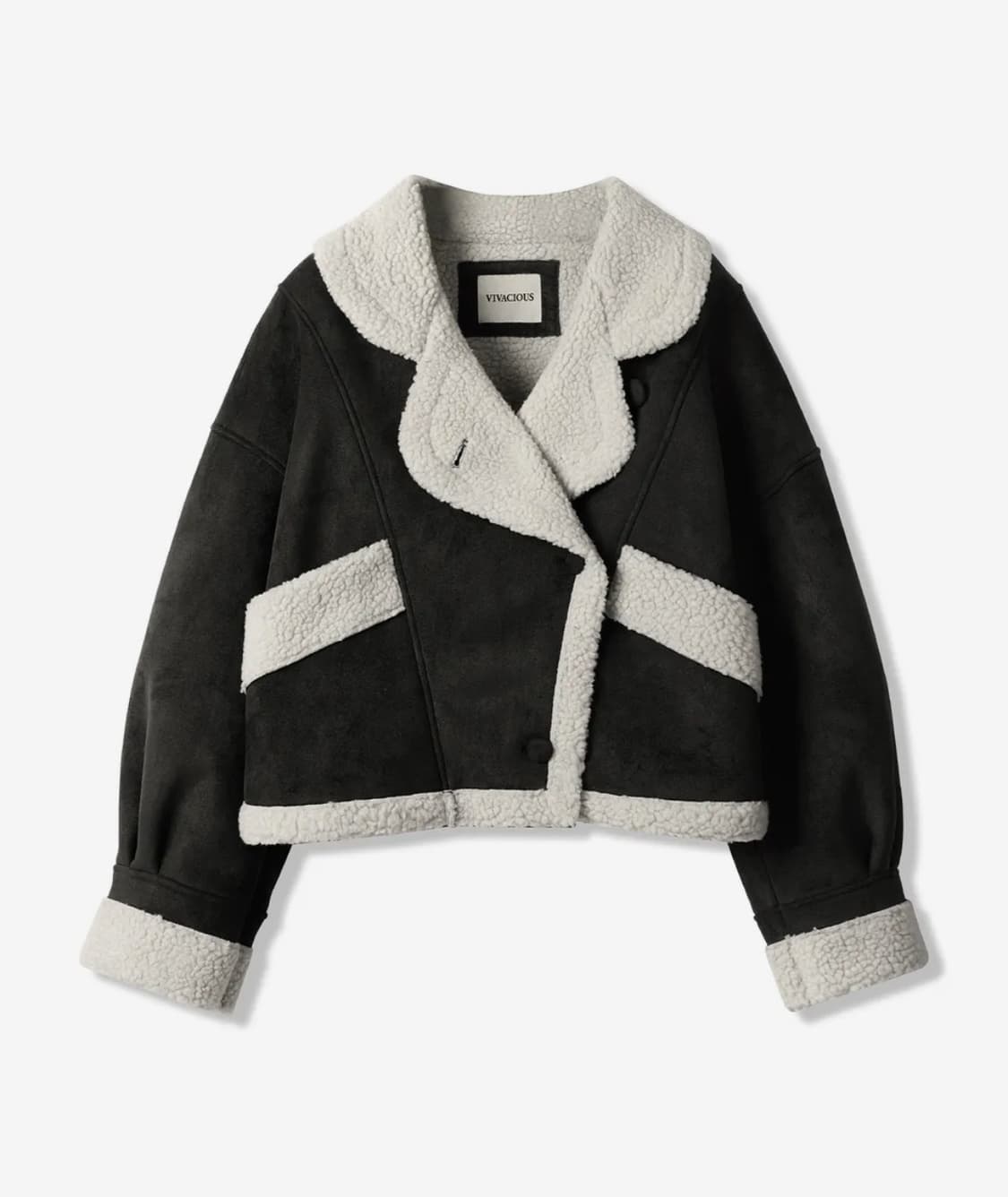 비바셔스 | Fur Suede Jacket BLACK 무스탕 상품이미지2