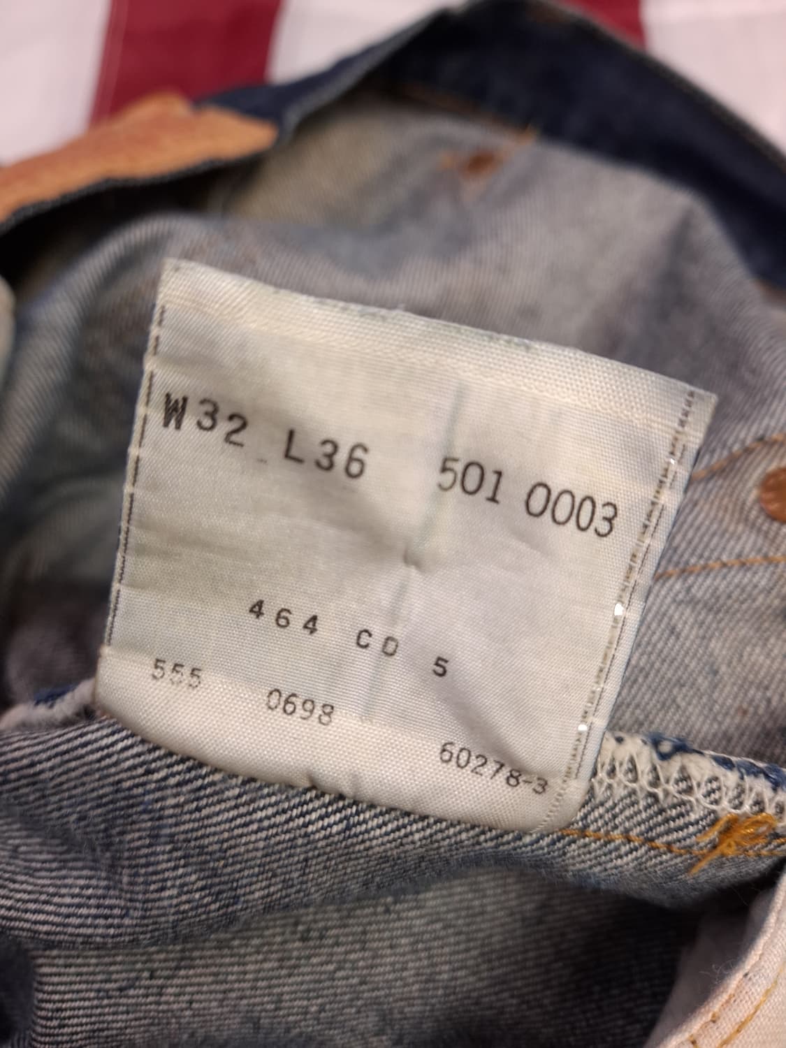 오리지날 미국제조 발렌시아 리바이스 501-XX 셀비지 데님진 상품이미지8
