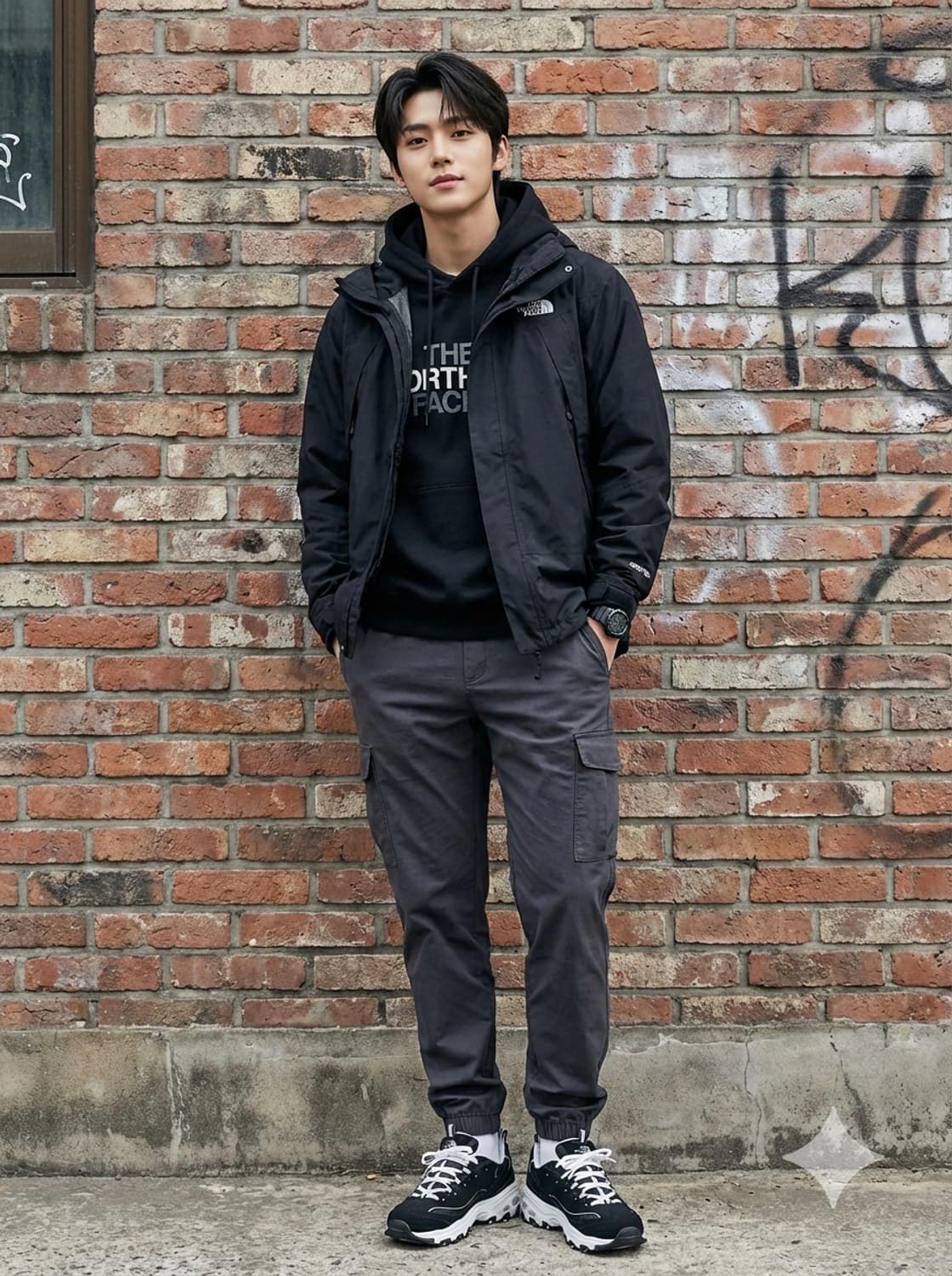 노스페이스 고어텍스 마운틴 자켓 바람막이 블랙 상품이미지1