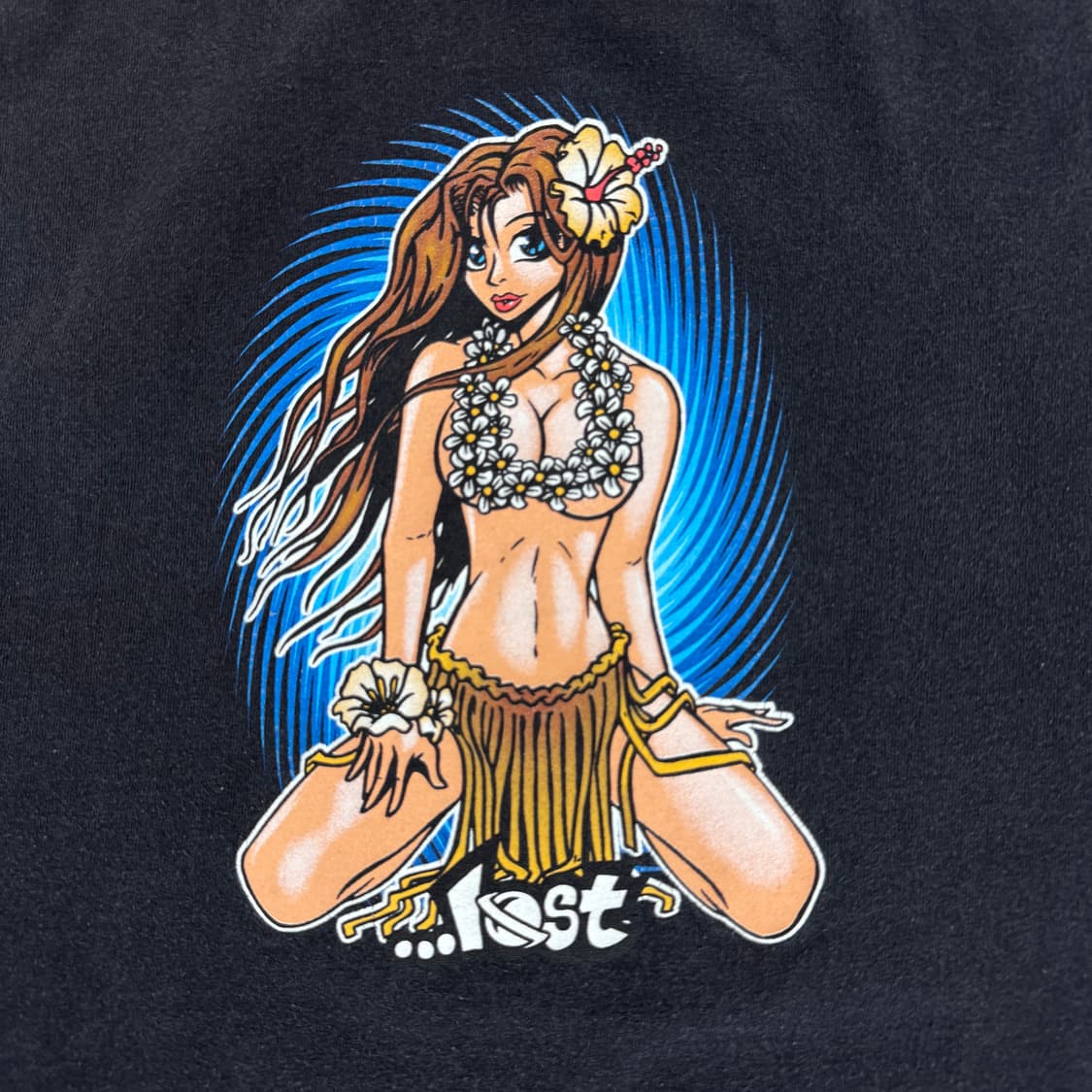 빈티지 2000s Lost Enterprises Hula Girl 티셔츠 상품이미지6