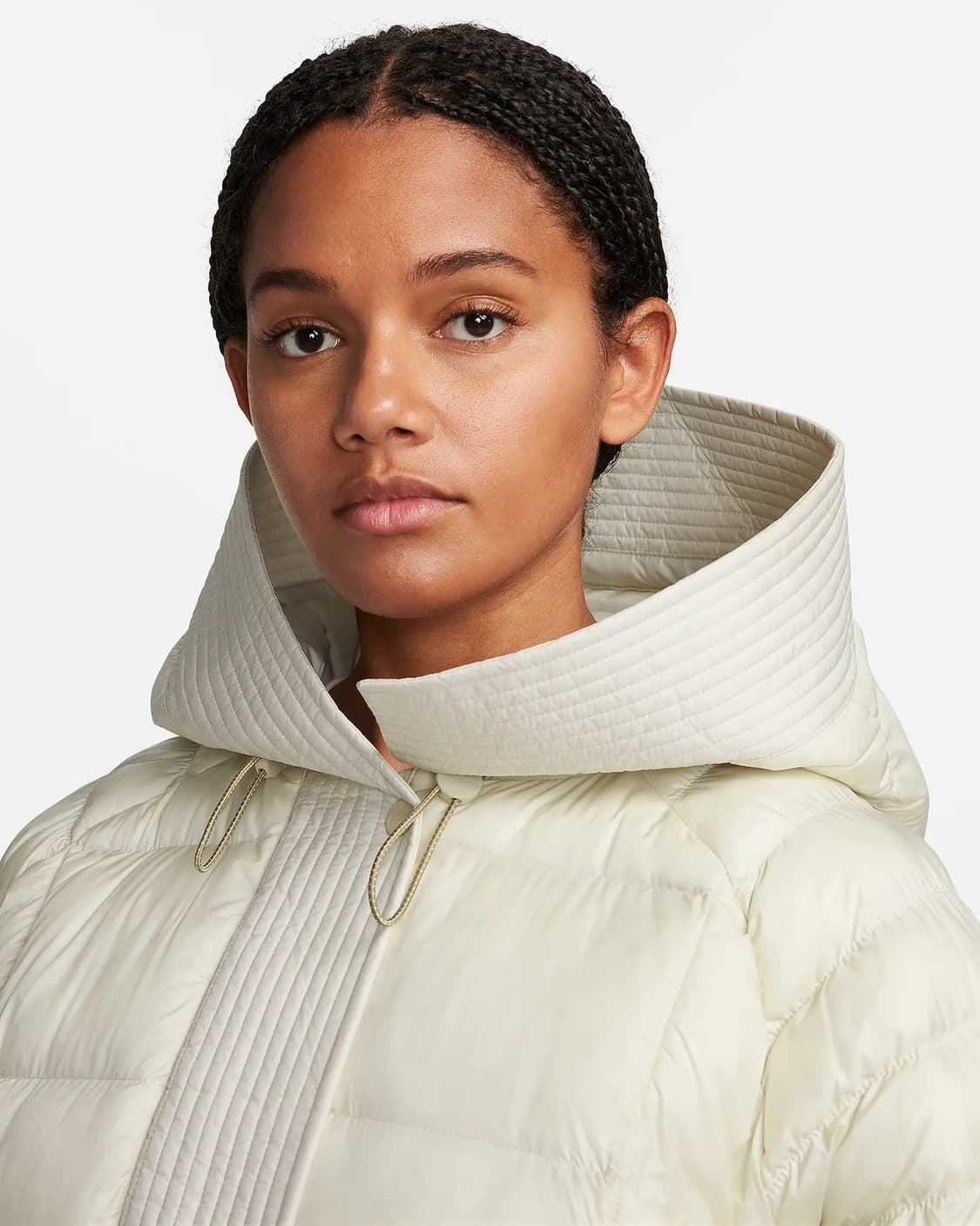 나이키 써마핏 스우시 프리마로프트 푸퍼 후드 크롭 패딩 자켓 M 상품이미지2