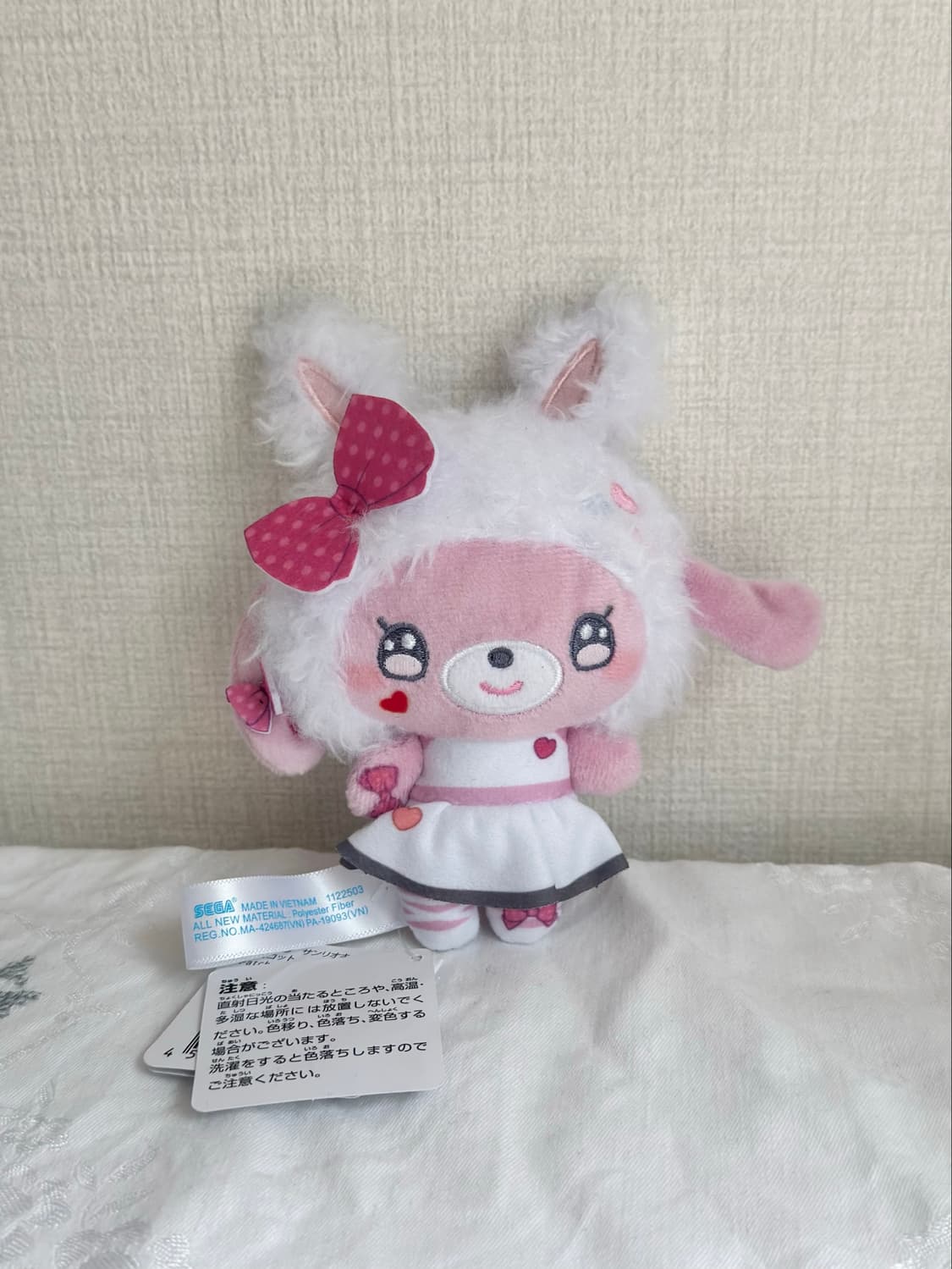 산리오 봉봉리본 하트 모헤어 상품이미지1