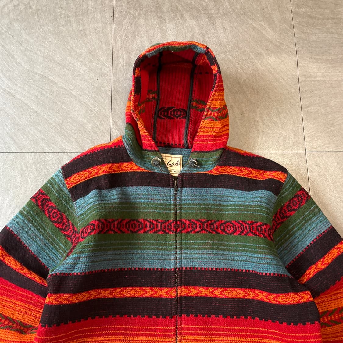 90s Woolrich 90년대 미국 생산 울리치 네티이브 후디 자켓 상품이미지3