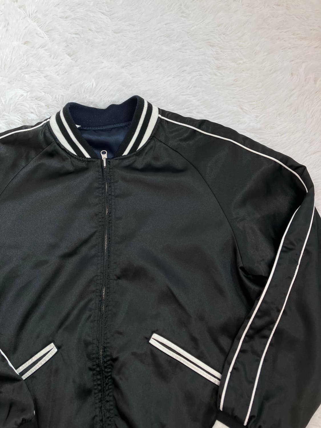 빈티지 양면 네이비 블랙 스카쟌 y2k 스트릿 갸루 펑키 일본빈티지710 상품이미지6