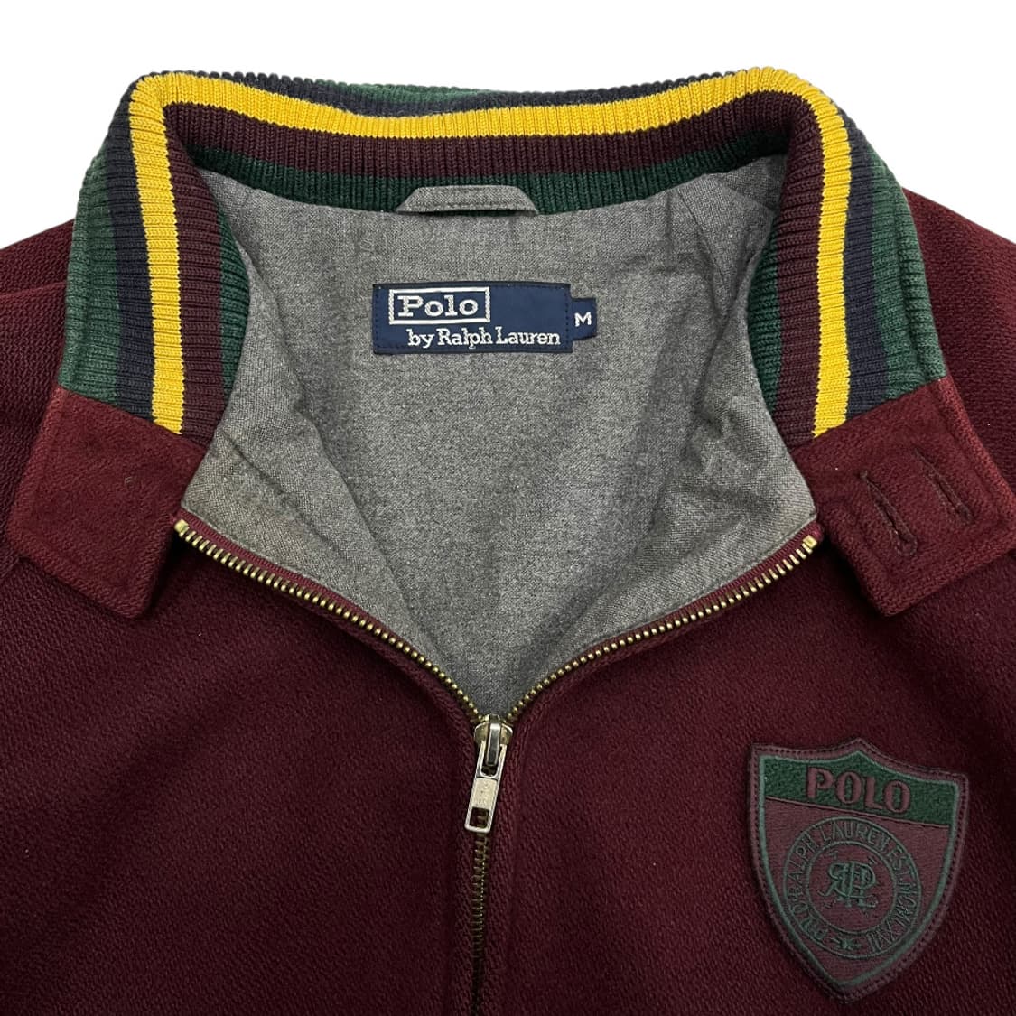 폴로 랄프로렌 버건디 브리티쉬 스쿨 모직 자켓 M 상품이미지5