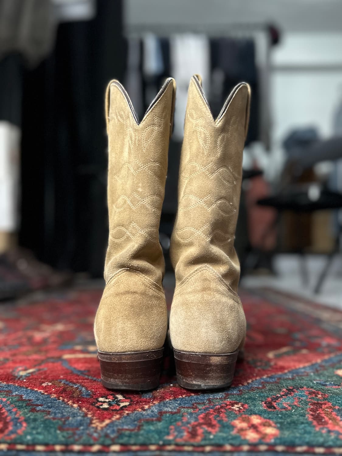 90’s USA Made 러프아웃 스웨이드 카우보이 웨스턴 부츠 상품이미지7