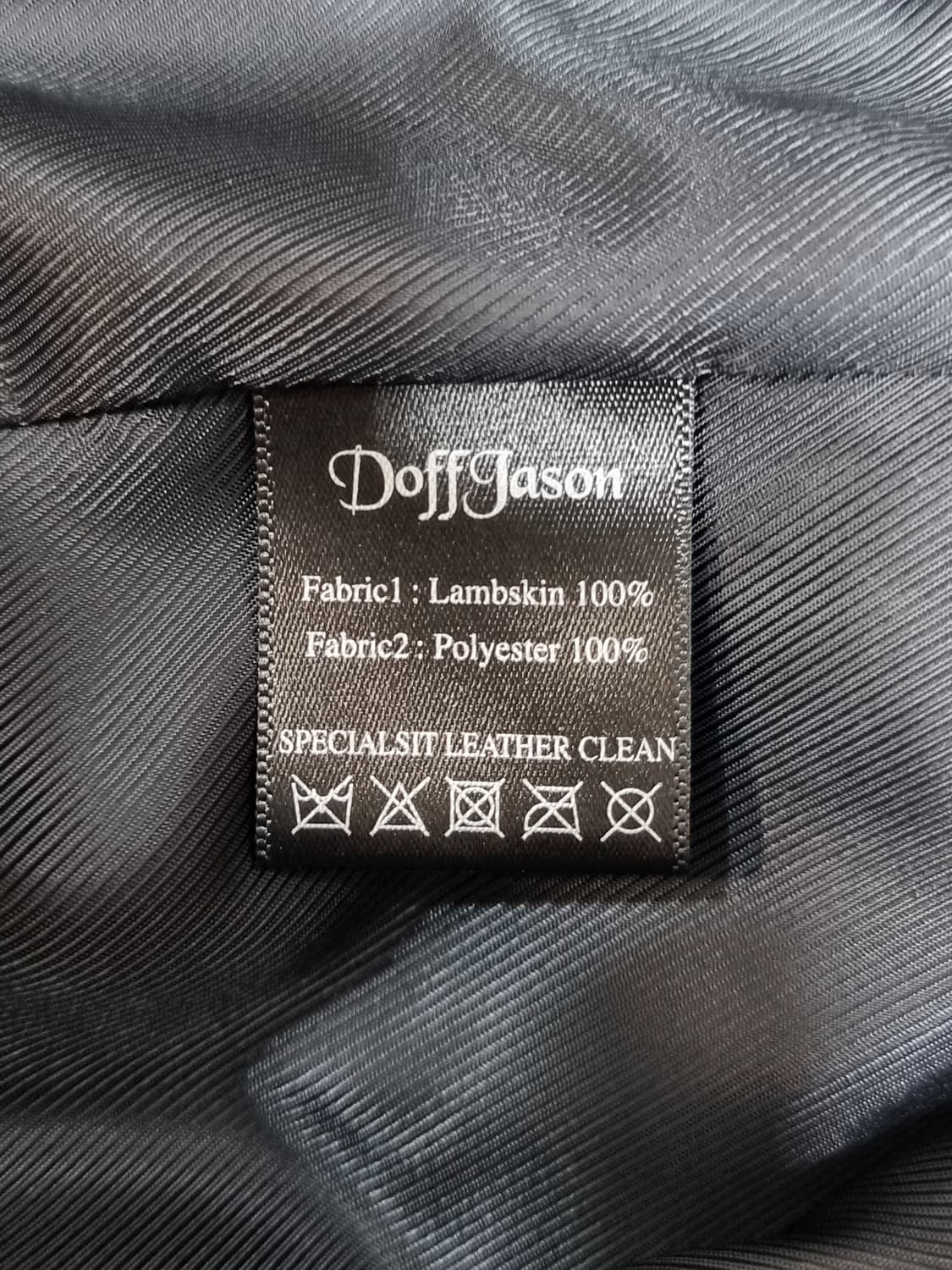 도프 제이슨 오버핏 램스킨 싱글 자켓 (C681 상품이미지5