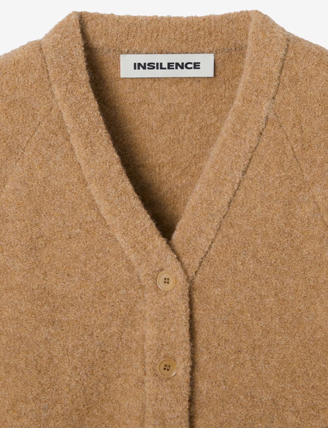 인사일런스 우먼 알파카 크롭 가디건 오렌지 상품이미지4