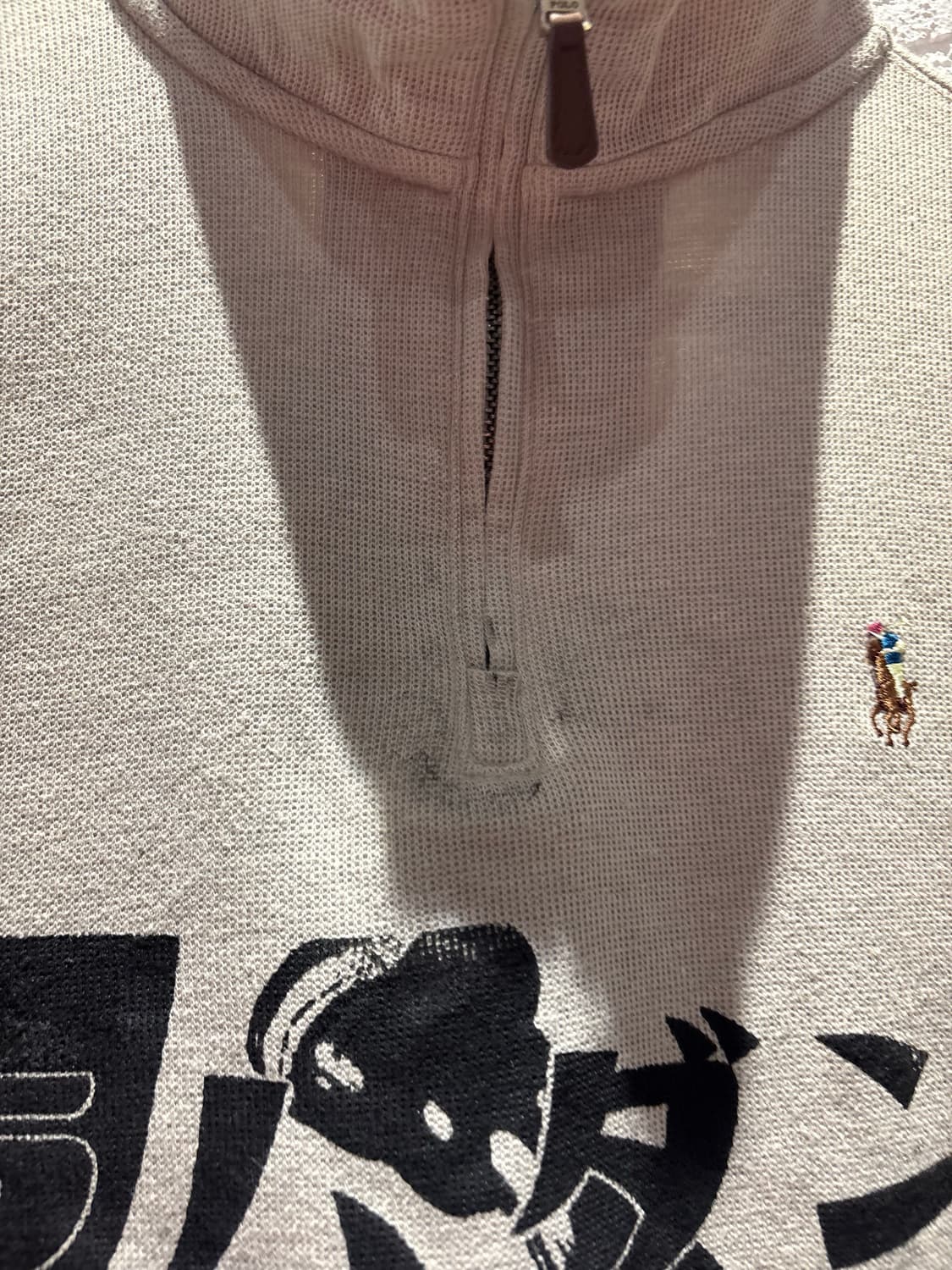 폴로 슬램덩크 커스텀 반집업 니트 상품이미지5