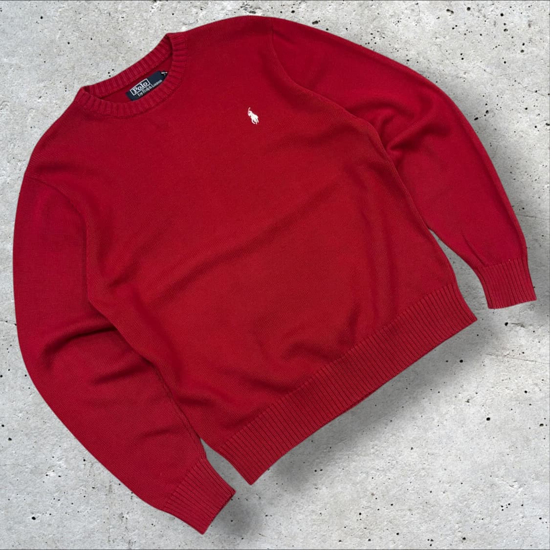 [L] 폴로 랄프로렌 레드 니트 스웨터 B235 상품이미지1