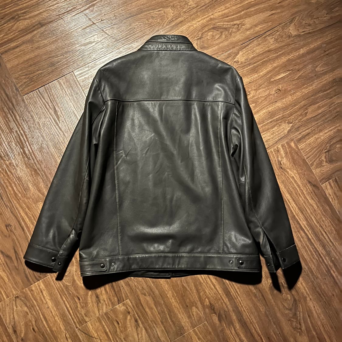 Galaxy Rabbit Fur Leather Jacket L 상품이미지4