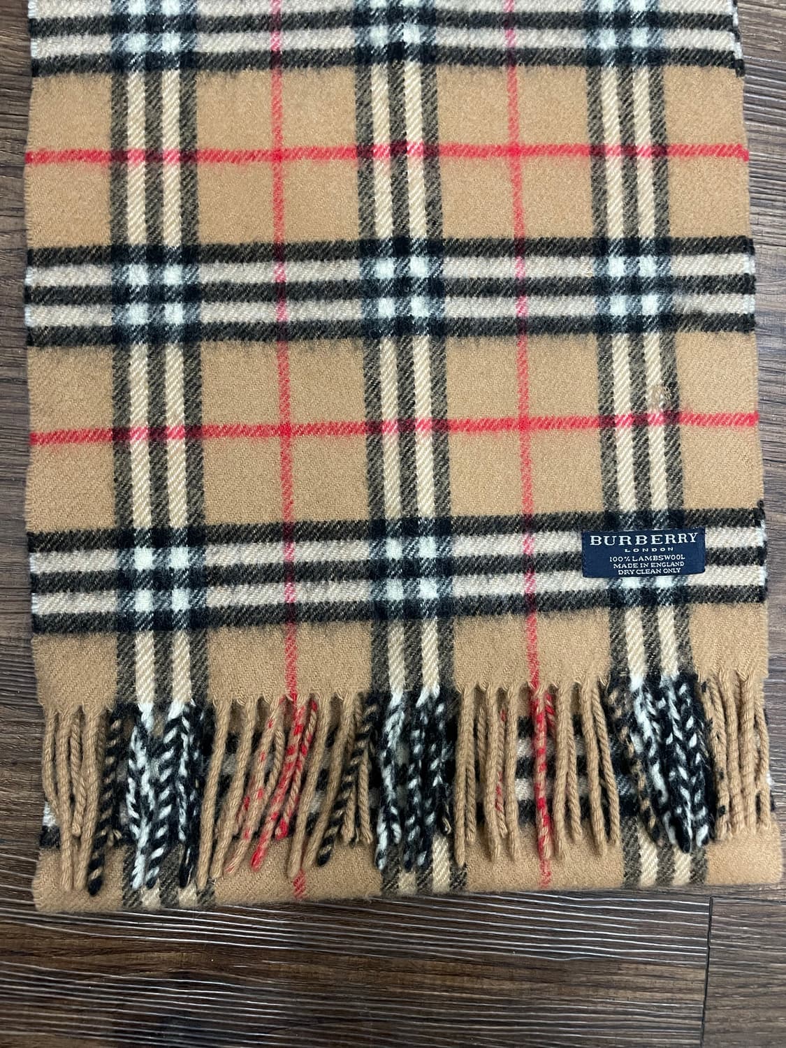 버버리 램스울 노바체크 머플러 목도리 베이지 상품이미지2