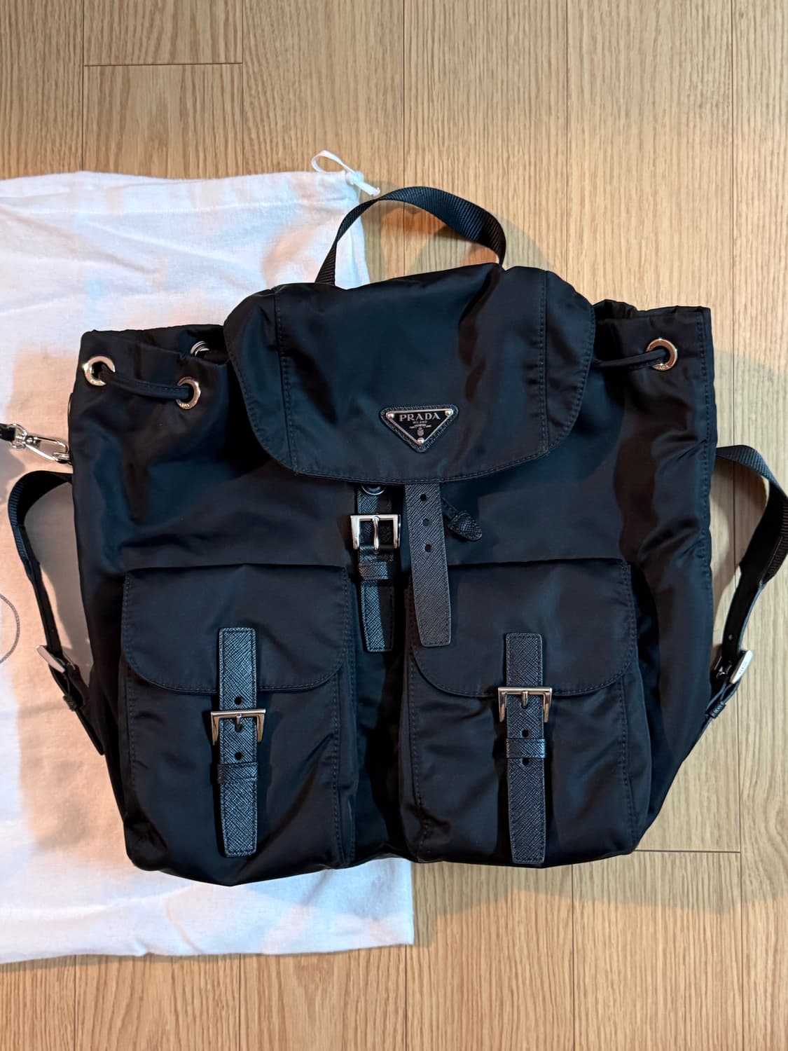 프라다 나일론 백팩 / 긴자 미츠코시 백화점 정품 풀셋 상품이미지2