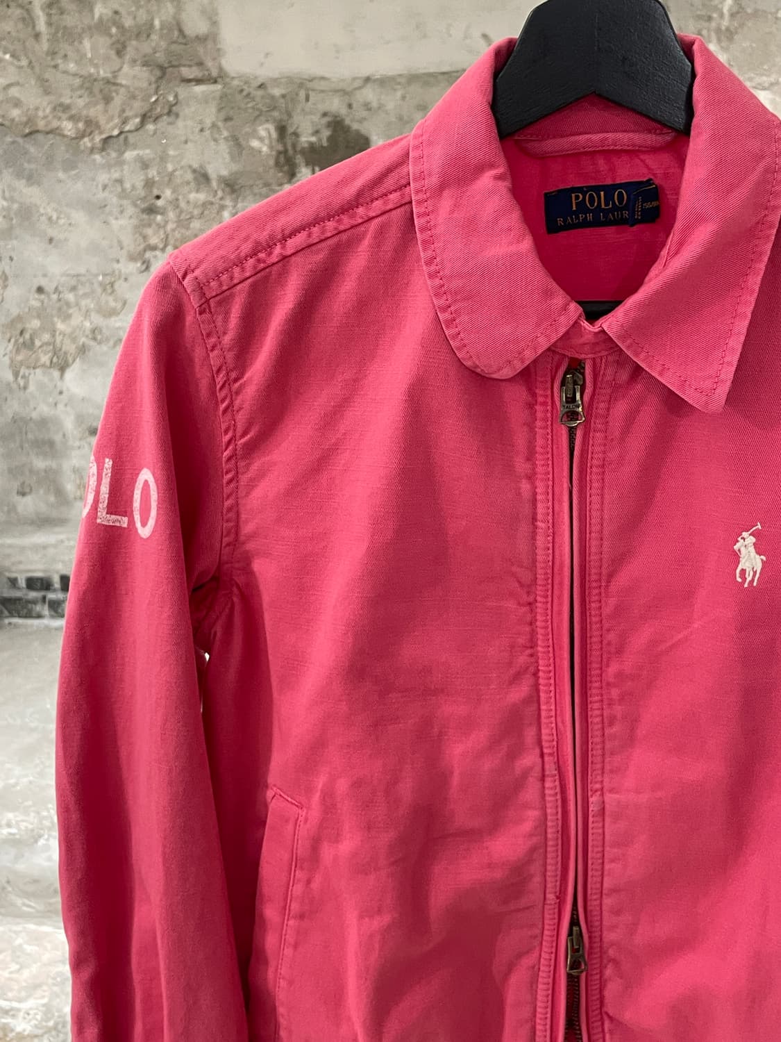 폴로 랄프로렌 플라밍고 화이트포니 스펠링 투 웨이 스윙 탑 자켓 상품이미지2