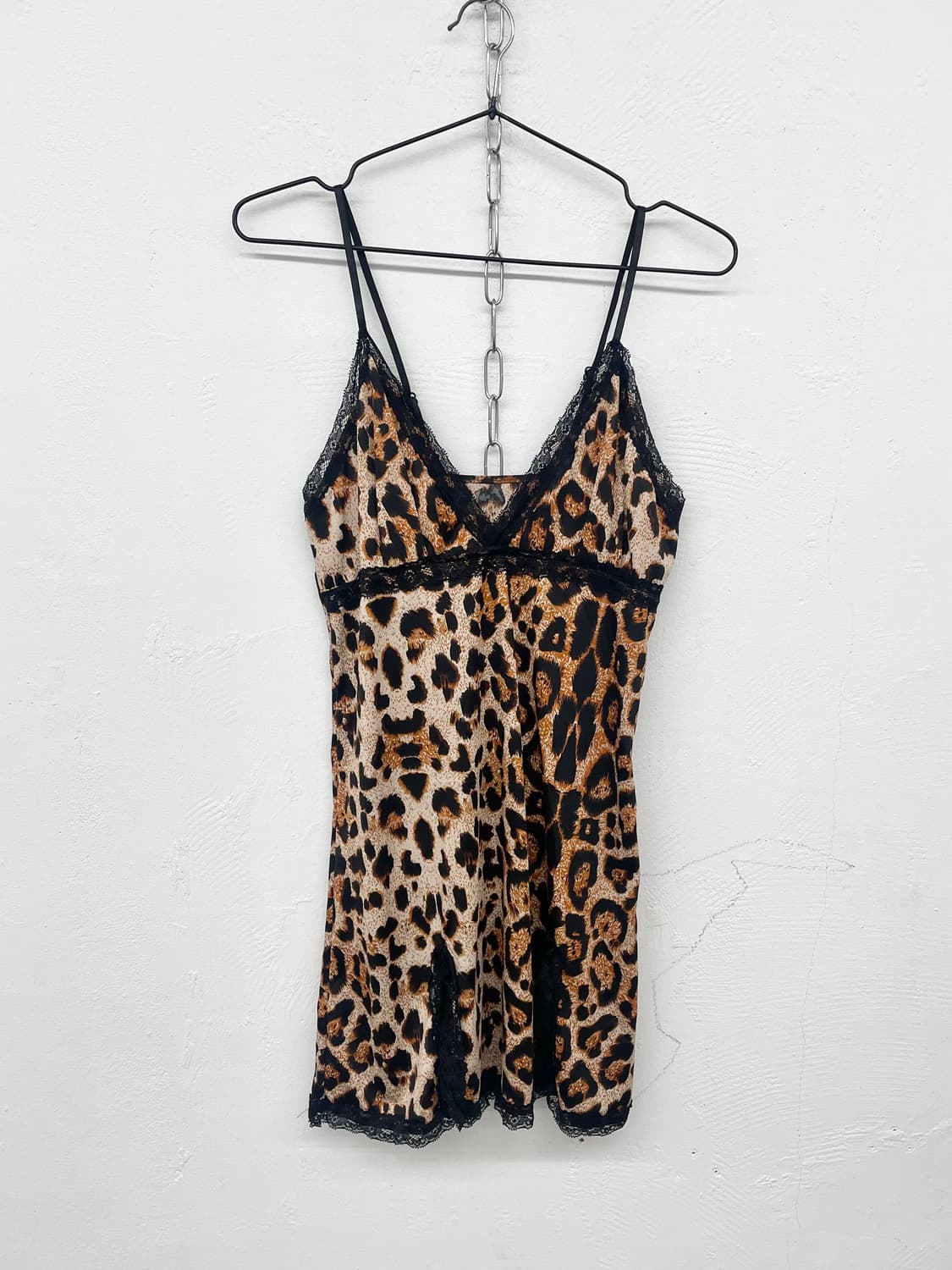 갸루 레오파드 트임 레이스 슬립ㅌ 상품이미지4