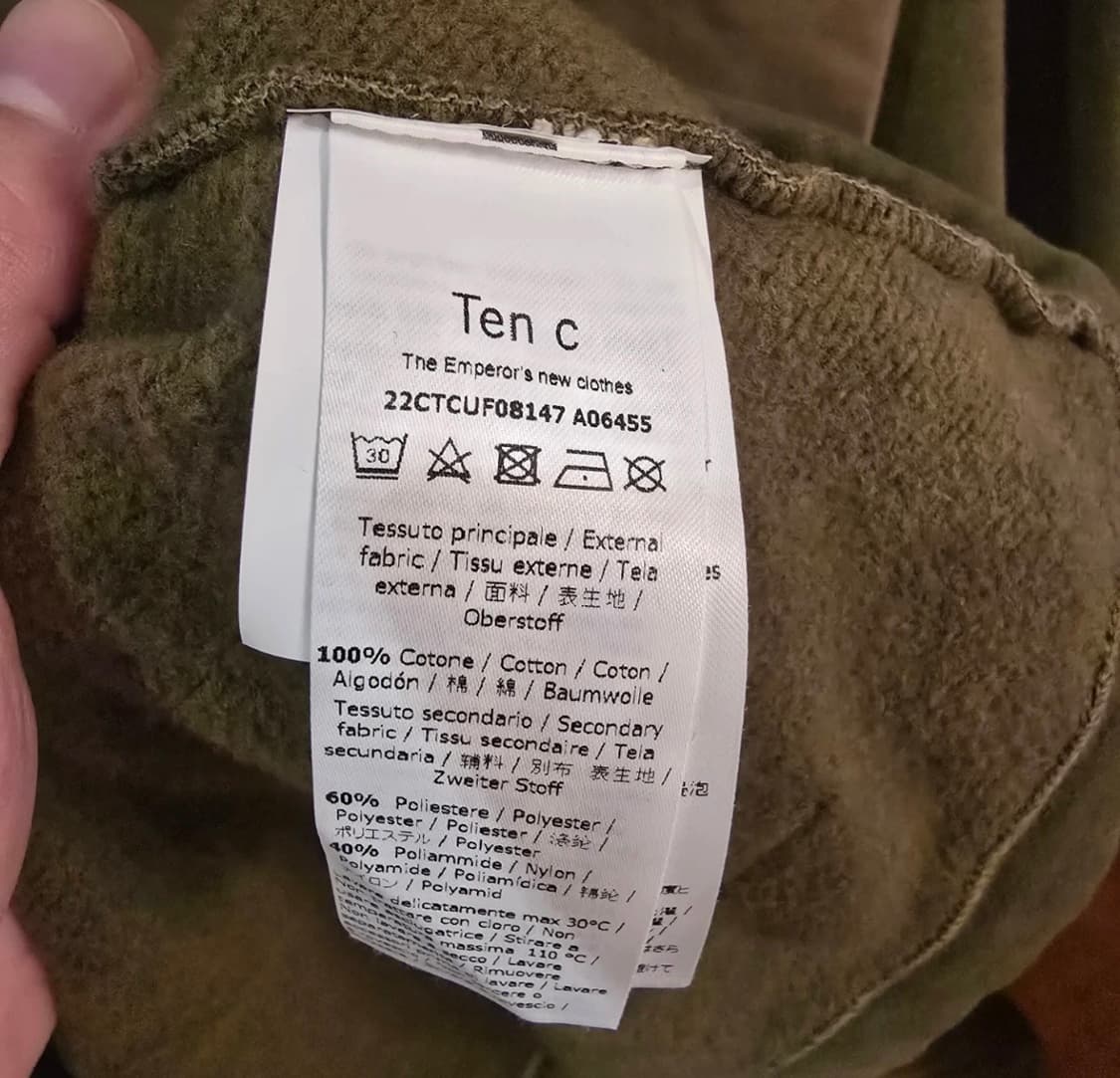 Ten c 텐씨 후드 기모 아노락 올리브 L 상품이미지4