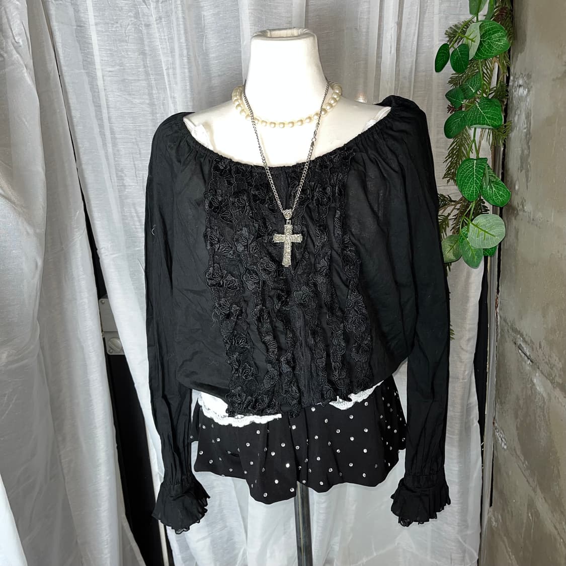 고스펑크 레이스슬리브 상품이미지2