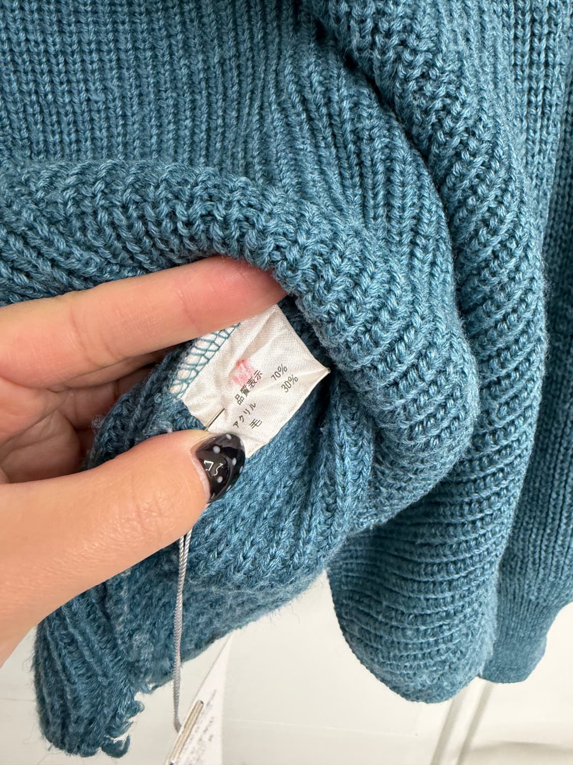 일본빈티지 청록 루즈핏 니트 상품이미지8