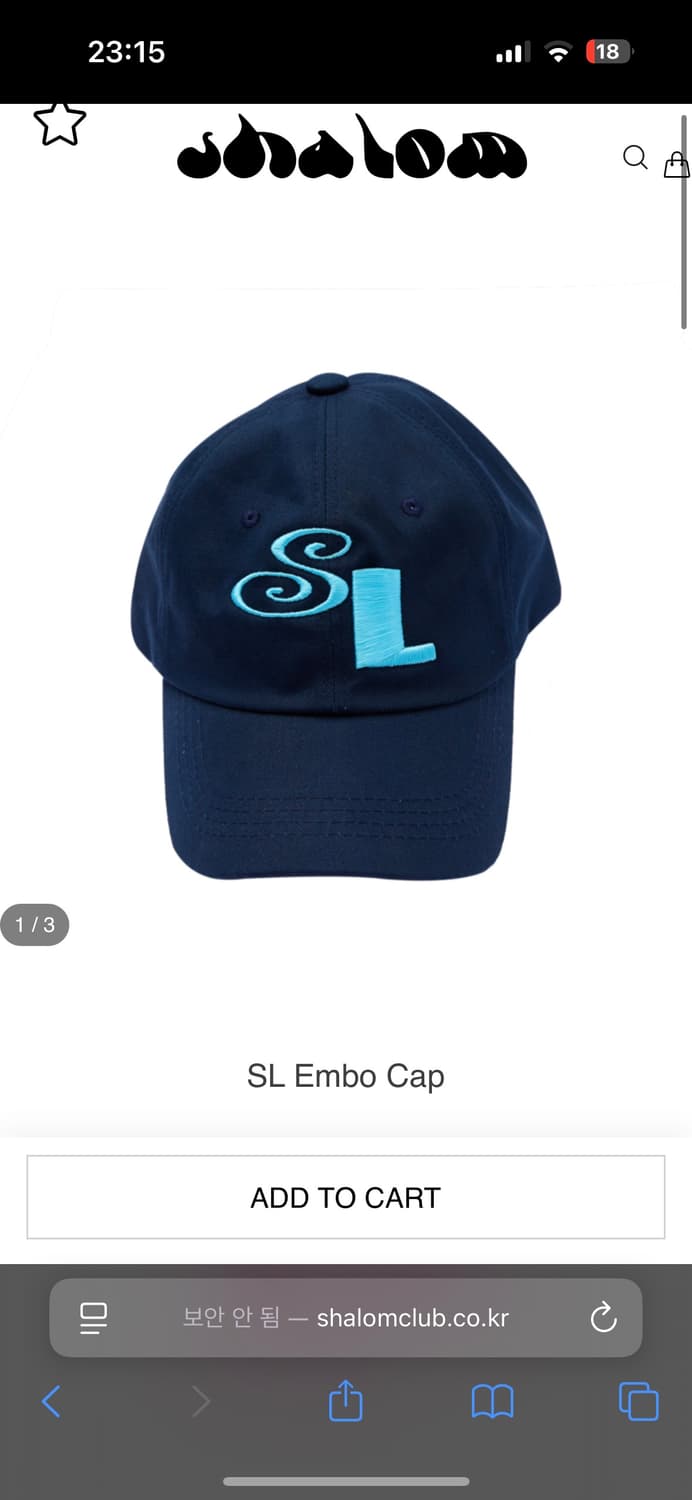 SL Embo Cap 샬롬클럽 모자 상품이미지1