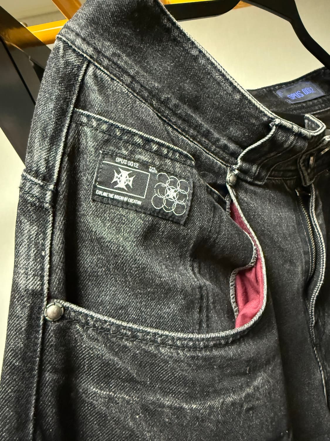 OPUS 0012 MELTED DENIM PANTS BLACK M사이즈 상품이미지9