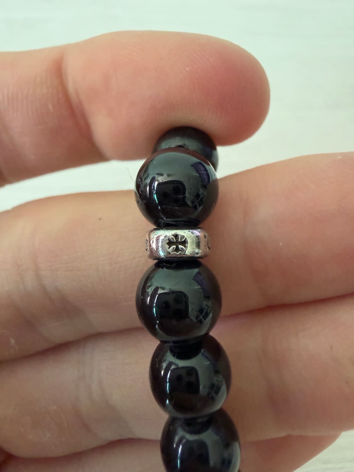 크롬하츠 하트 오닉스 비즈팔찌 6mm 상품이미지10