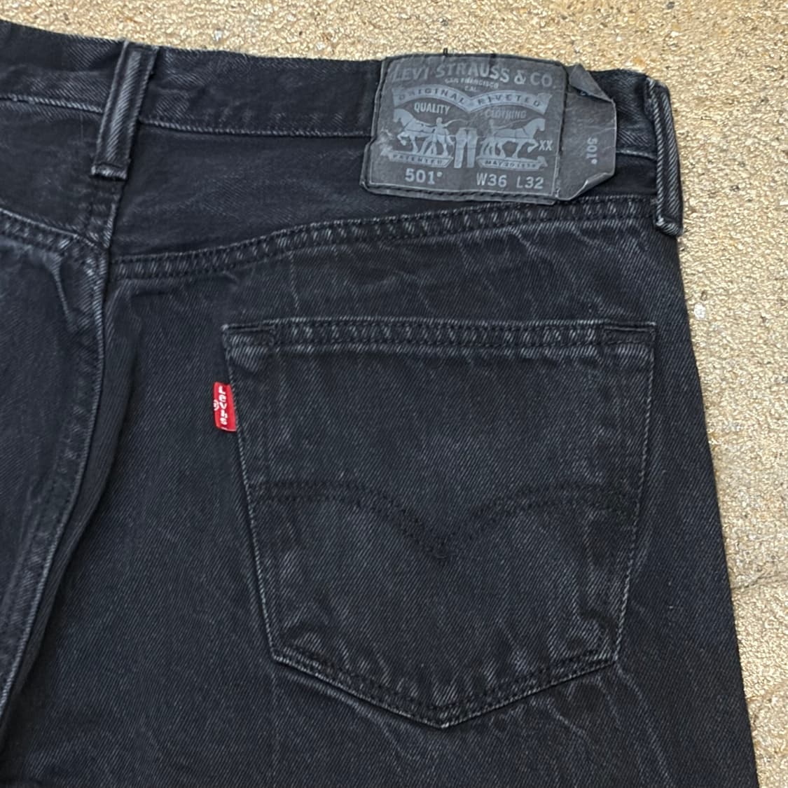 00s 미국 빈티지 리바이스 501 블랙진 청바지 상품이미지7