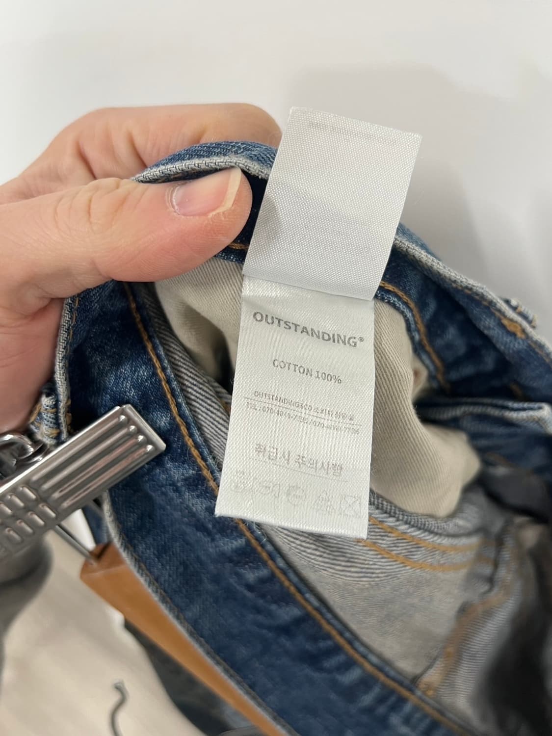 아웃스탠딩 60s 복각 셀비지 크롭 데님 팬츠 상품이미지6