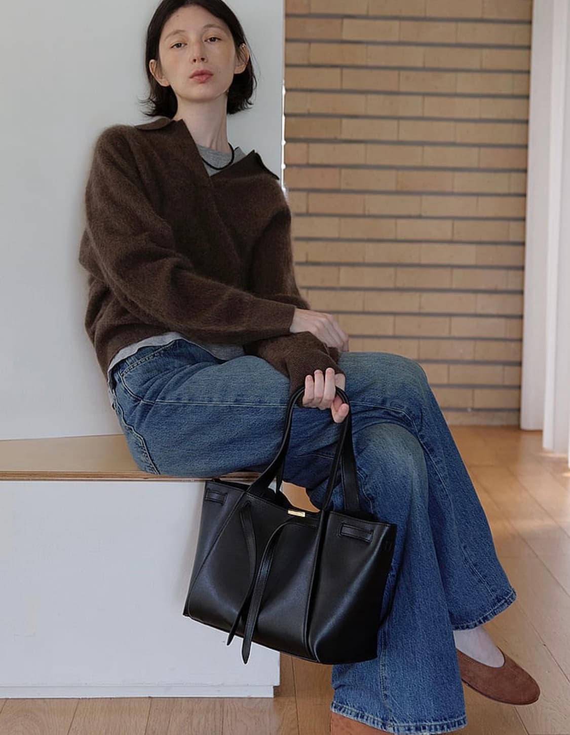 에임에이지 숄더백, 가방 블랙 (새상품) 상품이미지2