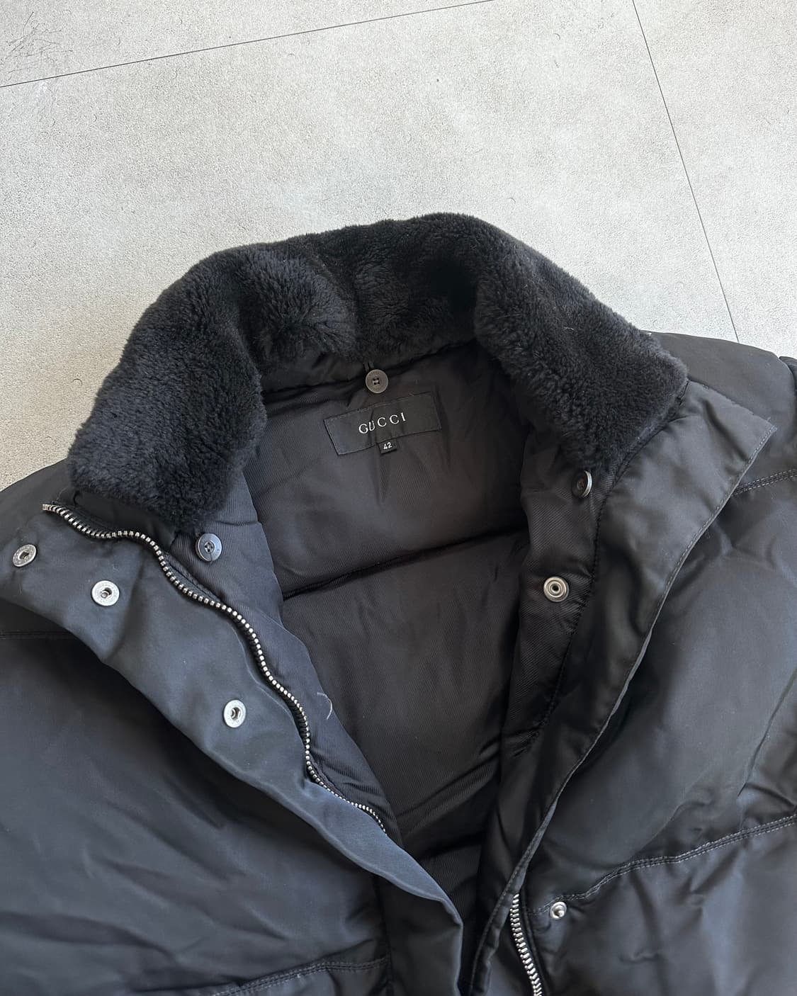 구찌 1998 톰포드 아카이브 시어링 구스다운 봄버 상품이미지3