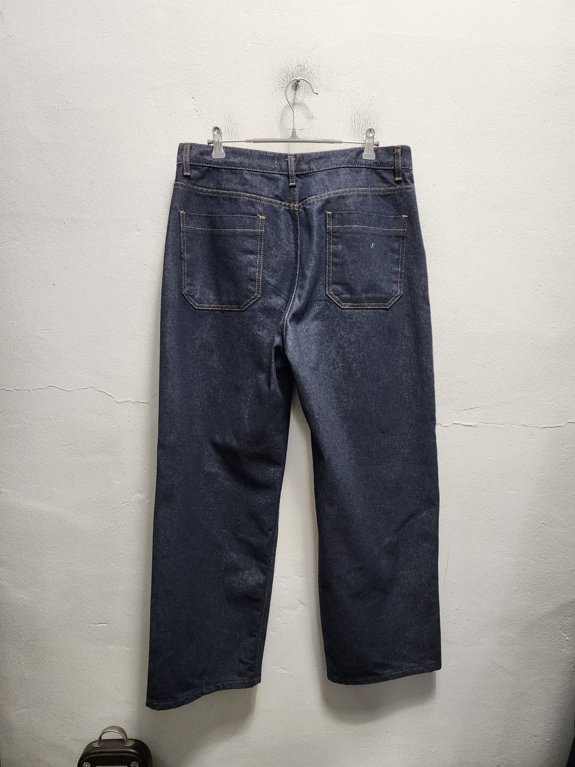 And More 앤드모어 투턱 데님 파라슈트 벌룬핏 진청바지 상품이미지2