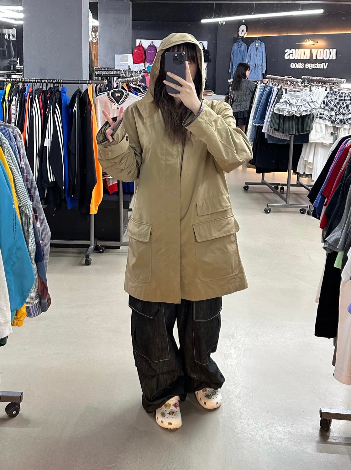 폴로 베이지 후드 자켓 상품이미지1