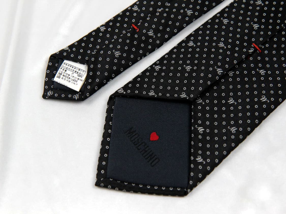 모스키노 8.4cm 미사용 신형 남자 명품 넥타이 상품이미지4