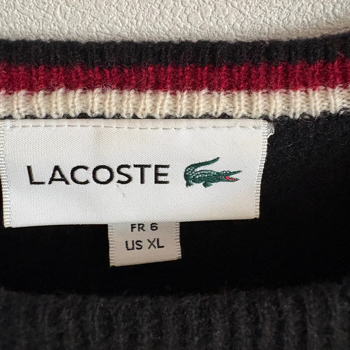 라코스테 블랙 니트 110 상품이미지4