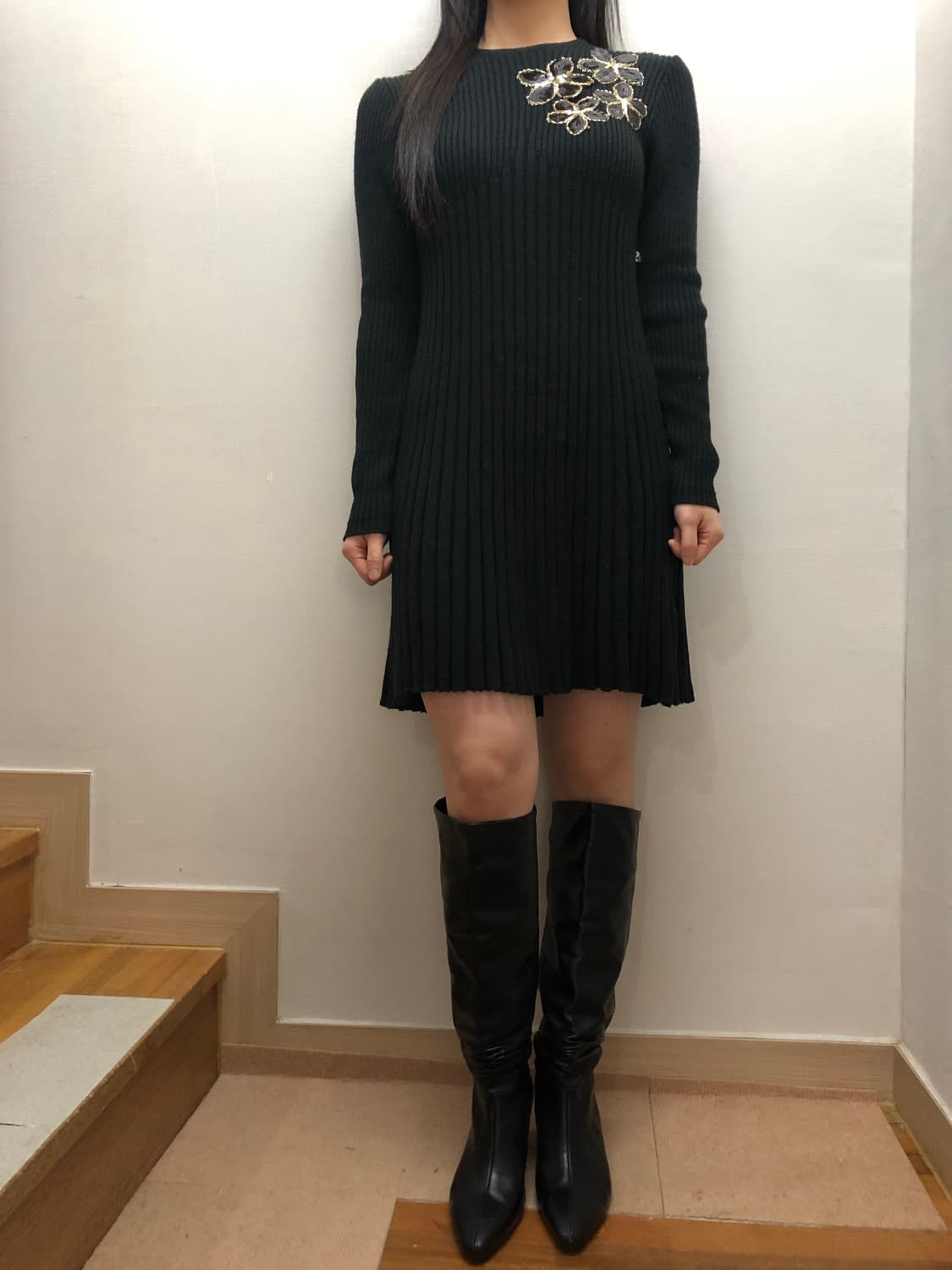 빈티지 게스 블랙 오리엔탈 원피스 상품이미지8