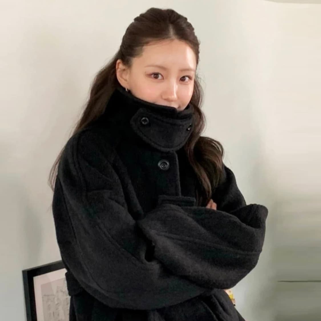 오로(ORO) 울 로브 하프코트 55-66 상품이미지4