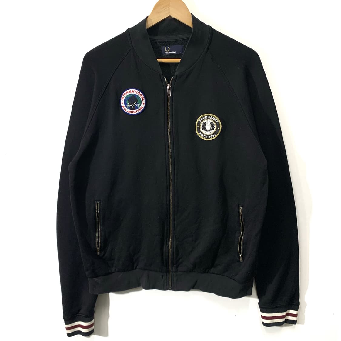 프레드페리 패치 와펜 집업 상품이미지1