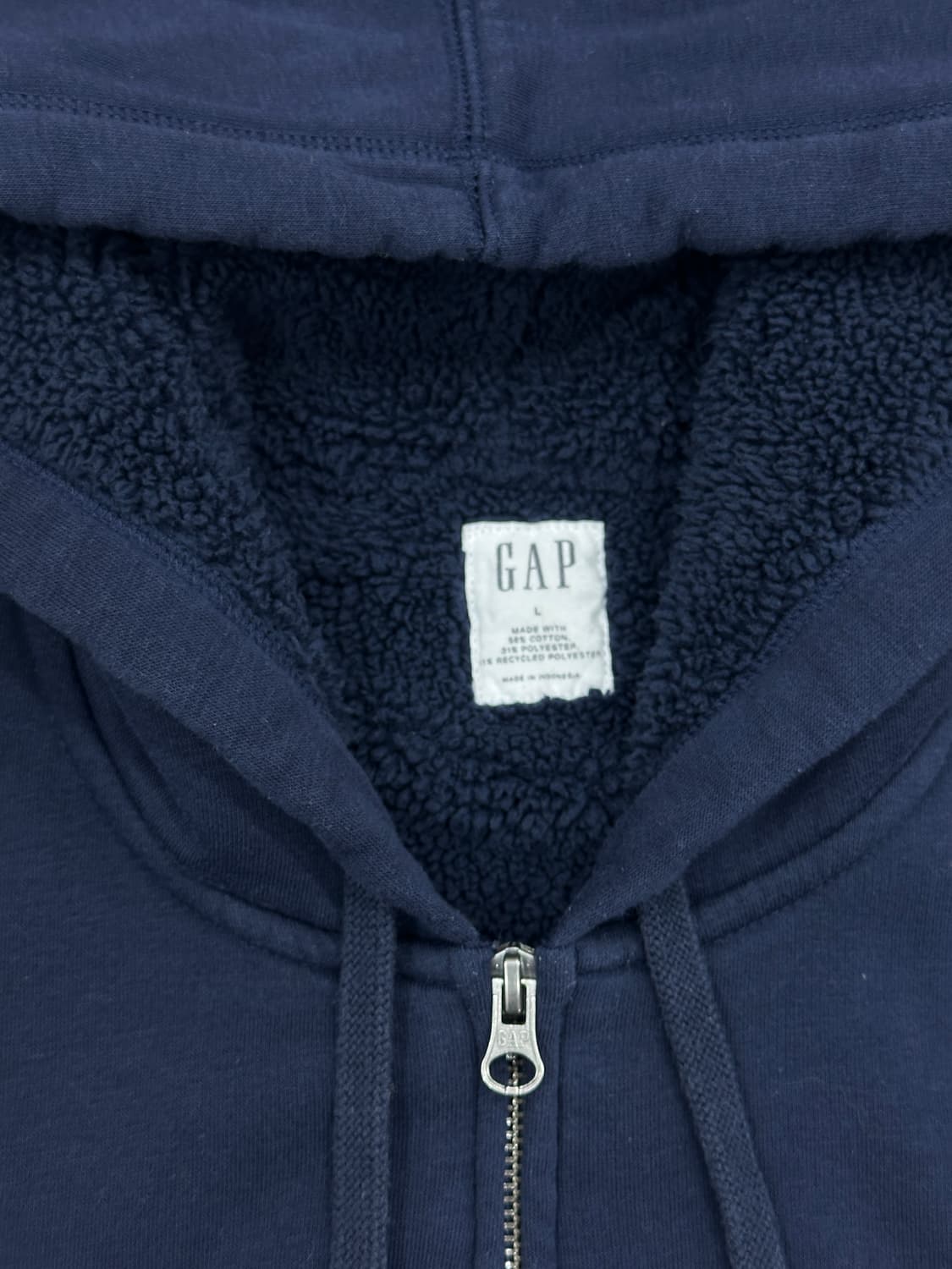 갭 보아털 네이비 후드집업L 상품이미지6