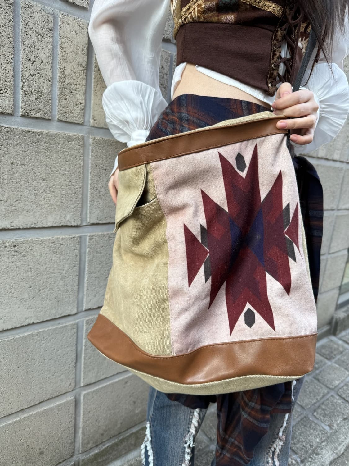 보헤미안 히피 무드 치마요 크로스백 상품이미지6