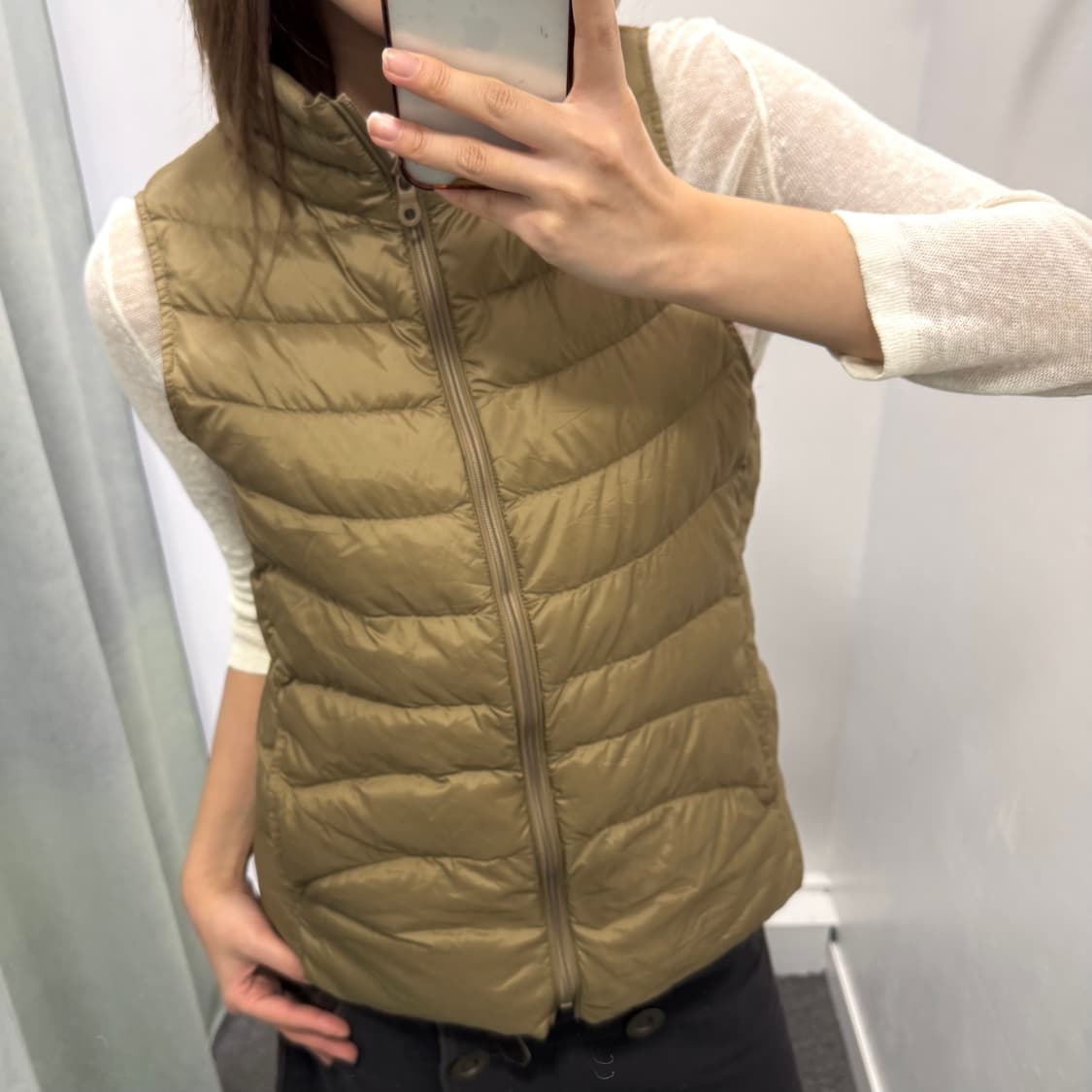 Golden bear 브라운 패딩베스트  상품이미지4