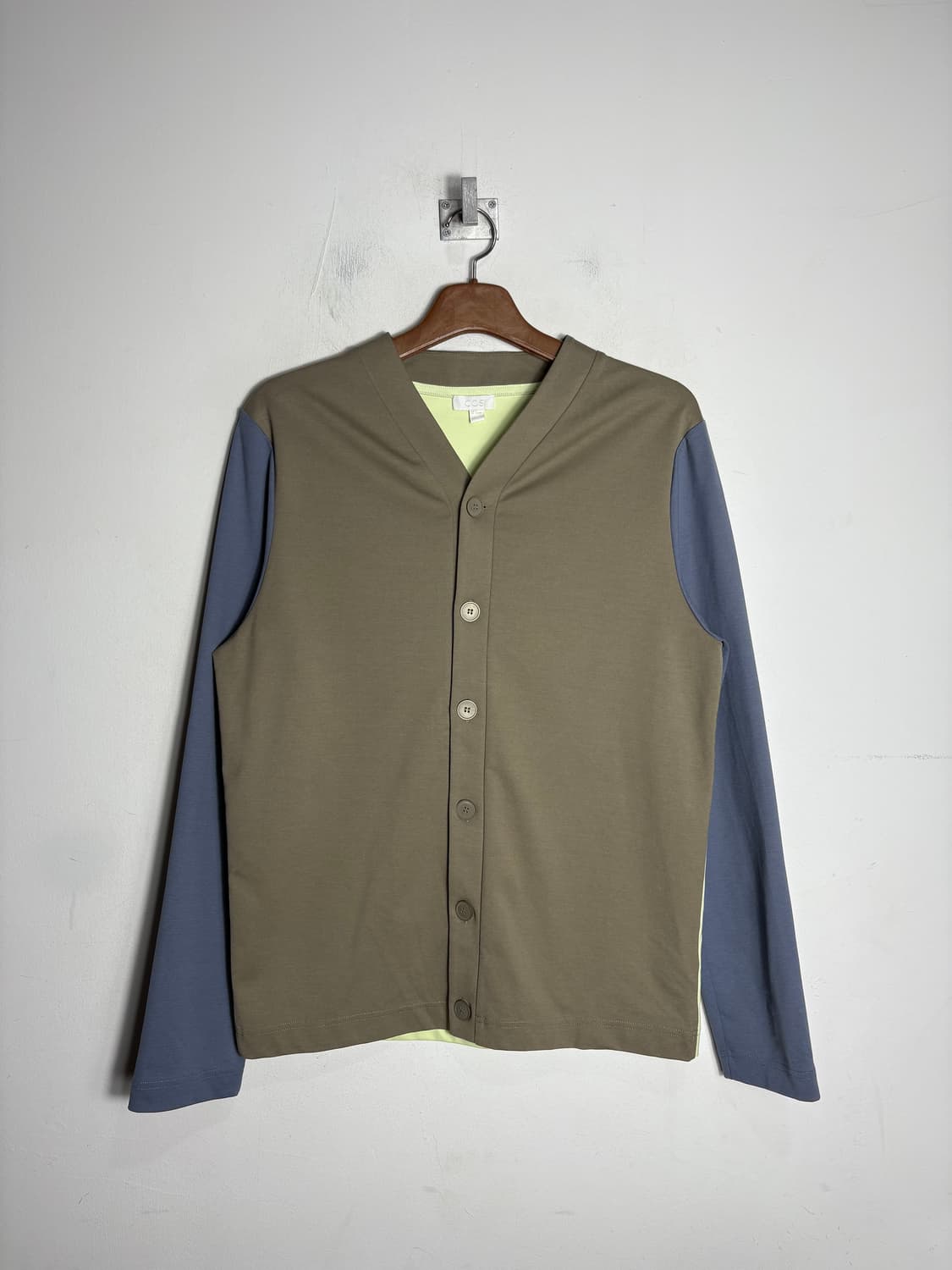 Cos 코스 컬러 배색 코튼 가디건 상품이미지1