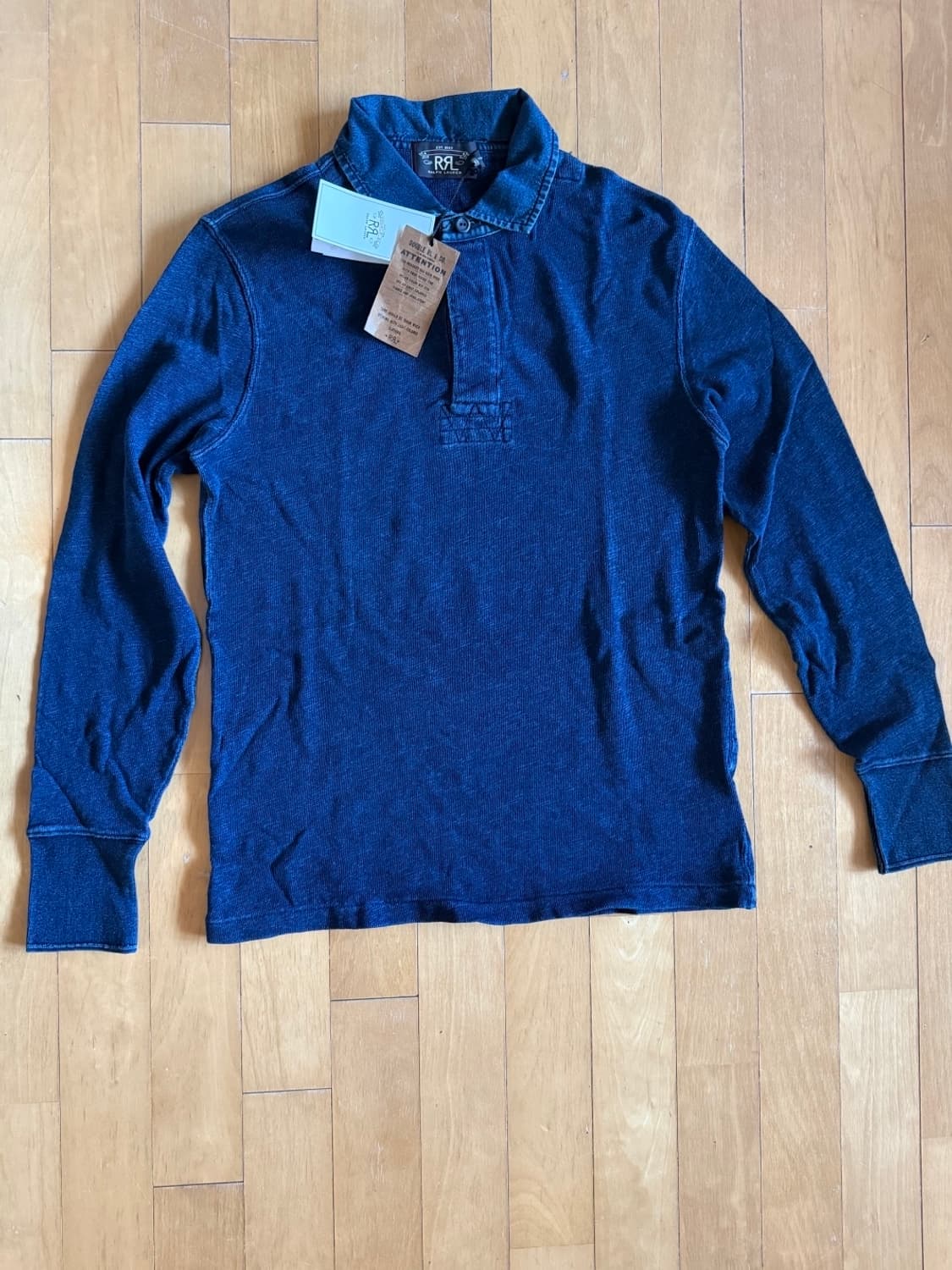 RRL 인디고 코튼 저지 럭비셔츠 상품이미지2