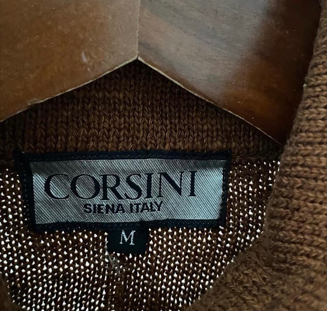 Corsini 브라운 니트 집업 가디건 상품이미지5