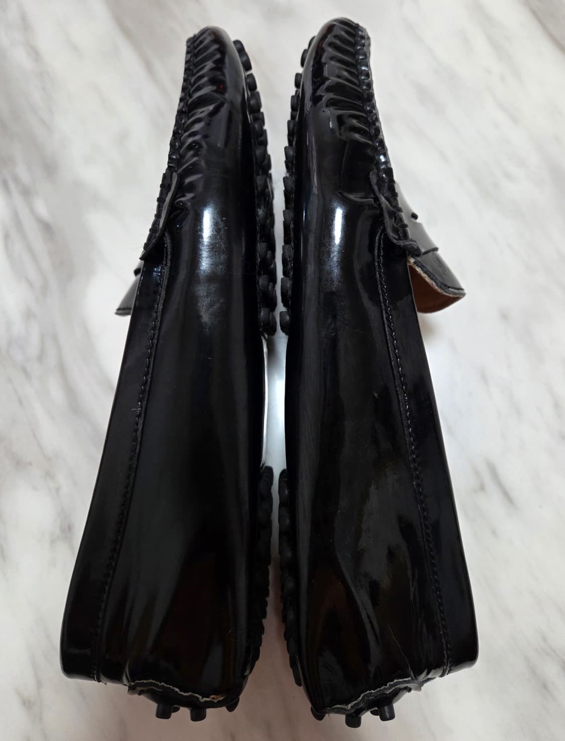 토즈 고미노 블랙 페이턴트 레더 로퍼 상품이미지5